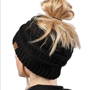 CC Beanie - with ponytail option - NEVER WORN!